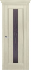 Фото Дверь Версаль нью СЛОНОВАЯ КОСТЬ (900мм, ПОС, мателюкс графит фрезерованное, 2000мм, 40мм, натуральный массив ольхи, слоновая кость, )