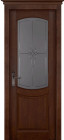 Фото Дверь Бристоль АНТИЧНЫЙ ОРЕХ (600мм, ПОС, мателюкс графит фрезерованное, 2000мм, 40мм, натуральный массив ольхи, античный орех, )