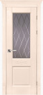 Фото Дверь Классика № 5 структ. КРЕМ (900мм, ПОС, мателюкс графит фрезерованное, 2000мм, 40мм, массив дуба DSW структурир., крем, )