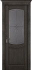 Фото Дверь Бристоль ЭЙВОРИ БЛЕК (800мм, ПОС, мателюкс графит фрезерованное, 2000мм, 40мм, натуральный массив ольхи, эйвори блек, )
