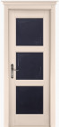 Фото Дверь Турин структур. КРЕМ (800мм, ПОС, мателюкс графит фрезерованное, 2000мм, 40мм, натуральный массив сосны структурир., крем, )