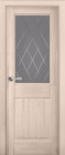 Фото Дверь Нарвик структур. КРЕМ (900мм, ПОС, мателюкс графит фрезерованное, 2000мм, 40мм, натуральный массив сосны структурир., крем, )