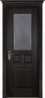 Фото Дверь Тоскана ЭЙВОРИ БЛЕК (800мм, ПОЧ, мателюкс графит фрезерованное, 2000мм, 40мм, натуральный массив дуба, эйвори блек, )