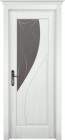 Фото Дверь Даяна структур. БЕЛАЯ ЭМАЛЬ (800мм, ПОС, мателюкс графит фрезерованное, 2000мм, 40мм, натуральный массив сосны структурир., белая эмаль, )