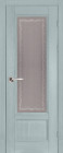 Фото Дверь Аристократ № 4 структ. СКАЙ (700мм, ПОС, каленое с узором, 2000мм, 40мм, массив дуба DSW структурир., скай, )