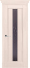 Фото Дверь Версаль нью КРЕМ (800мм, ПОС, мателюкс графит фрезерованное, 2000мм, 40мм, натуральный массив ольхи, крем, )