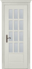 Фото Дверь Лондон ГРЕЙ (900мм, ПОС, мателюкс осветленный с фацетом, 2000мм, 40мм, натуральный массив дуба, грей, )