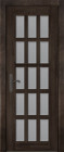 Фото Дверь Лондон-2 структ. ЭЙВОРИ БЛЕК (800мм, ПОС, мателюкс осветленный с фацетом, 2000мм, 40мм, массив дуба DSW структурир., эйвори блек, )