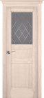 Фото Дверь Доротея структур. КРЕМ (800мм, ПОС, мателюкс графит фрезерованное, 2000мм, 40мм, натуральный массив сосны структурир., крем, )
