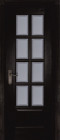 Фото Дверь Лондон структ. ВЕНГЕ (700мм, ПОС, мателюкс осветленный с фацетом, 2000мм, 40мм, массив дуба DSW структурир., венге, )