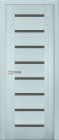 Фото Дверь Хай-Тек № 3 СКАЙ (800мм, ПОЧ, мателюкс графит, 2000мм, 40мм, натуральный массив дуба, скай, )
