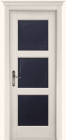 Фото Дверь Турин ольха СЛОНОВАЯ КОСТЬ (600мм, ПОС, мателюкс графит фрезерованное, 2000мм, 40мм, натуральный массив ольхи, слоновая кость, )