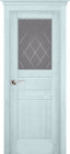 Фото Дверь Доротея структур. СКАЙ (600мм, ПОС, 2000мм, 40мм, натуральный массив сосны структурир., скай)