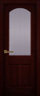 Фото Дверь Осло структур. МАХАГОН (600мм, ПОС, 2000мм, 40мм, натуральный массив сосны структурир., махагон)