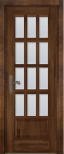 Фото Дверь Лондон ольха АНТИЧНЫЙ ОРЕХ (800мм, ПОС, 2000мм, 40мм, натуральный массив ольхи, античный орех)