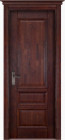 Фото Дверь Аристократ № 1 МАХАГОН (600мм, ПГ, 2000мм, 40мм, натуральный массив дуба, махагон)