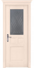 Фото Дверь Тоскана КРЕМ (600мм, ПОЧ, 2000мм, 40мм, натуральный массив дуба, крем)