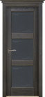 Фото Дверь Этне структур. ГРИС (600мм, ПОС, мателюкс графит фрезерованное, 2000мм, 40мм, натуральный массив сосны структурир., грис, )