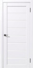 Фото Дверь Рада Л Ясень белый (800мм, ПОС, лакобель белое, 2000мм, 38мм, ПВХ, белый)