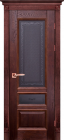 Фото Дверь Аристократ № 3 ольха МАХАГОН (800мм, ПОС, 2000мм, 40мм, натуральный массив ольхи, махагон)