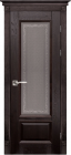 Фото Дверь Аристократ № 4 ольха ВЕНГЕ (900мм, ПОС, 2000мм, 40мм, натуральный массив ольхи, венге)