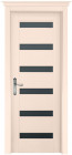 Фото Дверь Палермо структур. КРЕМ (600мм, ПОЧ, 2000мм, 40мм, натуральный массив сосны структурир., крем)