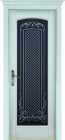 Фото Дверь Витраж структур. СКАЙ (900мм, ПОС, 2000мм, 40мм, натуральный массив сосны структурир., скай)