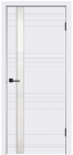 Фото Дверь Scandi N Z1, белый RAL 9003 (900мм, ПОС, лакобель белое, 2000мм, 40мм, эмаль, белый)