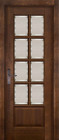 Фото Дверь Лондон АНТИЧНЫЙ ОРЕХ (600мм, ПОС, 2000мм, 40мм, натуральный массив дуба, античный орех)
