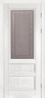 Фото Дверь Аристократ № 2 ольха БЕЛАЯ ЭМАЛЬ (900мм, ПОС, 2000мм, 40мм, натуральный массив ольхи, белая эмаль)