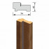 Фото Короб с уплотнителем орех античный (ольха) (74мм, 2380мм, 40мм, прямоугольный, универсальный, с уплотнителем, массив ольхи, бейц лак)