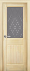 Фото Дверь Нарвик структур. ЖАСМИН (700мм, ПОС, 2000мм, 40мм, натуральный массив сосны структурир., жасмин)