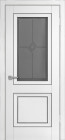 Фото Дверь Бета ПО/Графит, Винил белый (700мм, ПО, графит, 2000мм, 38мм, Soft-touch, белый)
