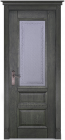 Фото Дверь Аристократ № 2 ольха ЭЙВОРИ БЛЕК (800мм, ПОС, 2000мм, 40мм, натуральный массив ольхи, эйвори блек)