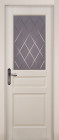 Фото Дверь Валенсия КРЕМ (800мм, ПОС, 2000мм, 40мм, натуральный массив ольхи, крем)