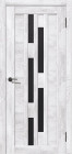 Фото Дверь Рада М Ель Альпийская (800мм, ПО, лакобель черный, 2000мм, 38мм, ПВХ, ель альпийская, )