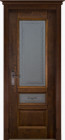 Фото Дверь Аристократ № 3 АНТИЧНЫЙ ОРЕХ (900мм, ПОС, 2000мм, 40мм, натуральный массив дуба, античный орех)