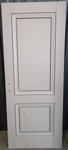 Дверь Бета ПГ, Винил серый №1370 (800мм, ПГ, 2000мм, 38мм, soft-touch, серый, )