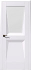 Фото Дверь Аккорд ПО/Сатинат, Винил белый (600мм, ПОС, сатинат, 2000мм, 38мм, ПВХ Soft-touch, белый)
