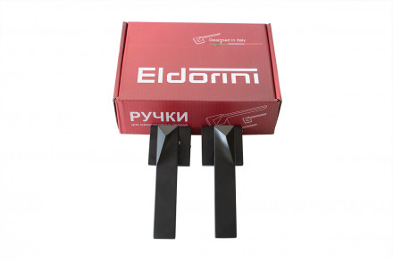 Ручка дверная квадр. ELDORINI EL 250 slim Black, черный