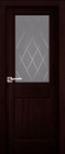 Фото Дверь Нарвик структур. ВЕНГЕ (600мм, ПОС, 2000мм, 40мм, натуральный массив сосны структурир., венге)