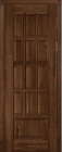 Фото Дверь Лондон АНТИЧНЫЙ ОРЕХ (800мм, ПГ, 2000мм, 40мм, натуральный массив дуба, античный орех)