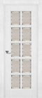 Фото Дверь Лондон-2 ольха БЕЛАЯ ЭМАЛЬ (600мм, ПОС, 2000мм, 40мм, натуральный массив ольхи, белая эмаль)