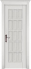 Фото Дверь Лондон-2 БЕЛАЯ ЭМАЛЬ (900мм, ПГ, 2000мм, 40мм, натуральный массив дуба, белая эмаль)
