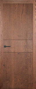 Дверь Legno XI, МОРЕНЫЙ (800мм, ПГ, 2000мм, 45мм, рустикальный массив дуба DSW, мореный, )