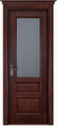 Фото Дверь Аристократ № 2 МАХАГОН (600мм, ПОС, 2000мм, 40мм, натуральный массив дуба, махагон)
