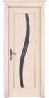 Фото Дверь Соло КРЕМ (600мм, ПОС, 2000мм, 40мм, натуральный массив ольхи, крем)