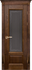 Фото Дверь Аристократ № 4 ольха АНТИЧНЫЙ ОРЕХ (900мм, ПОС, 2000мм, 40мм, натуральный массив ольхи, античный орех)