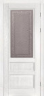 Фото Дверь Аристократ № 2 ВАЙТ (600мм, ПОС, 2000мм, 40мм, натуральный массив дуба, вайт)