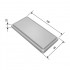 Фото Квадрат (цоколь) большой светло-серый (80мм, 160мм, 16мм, прямоугольный, стандарт, МДФ, эмаль)